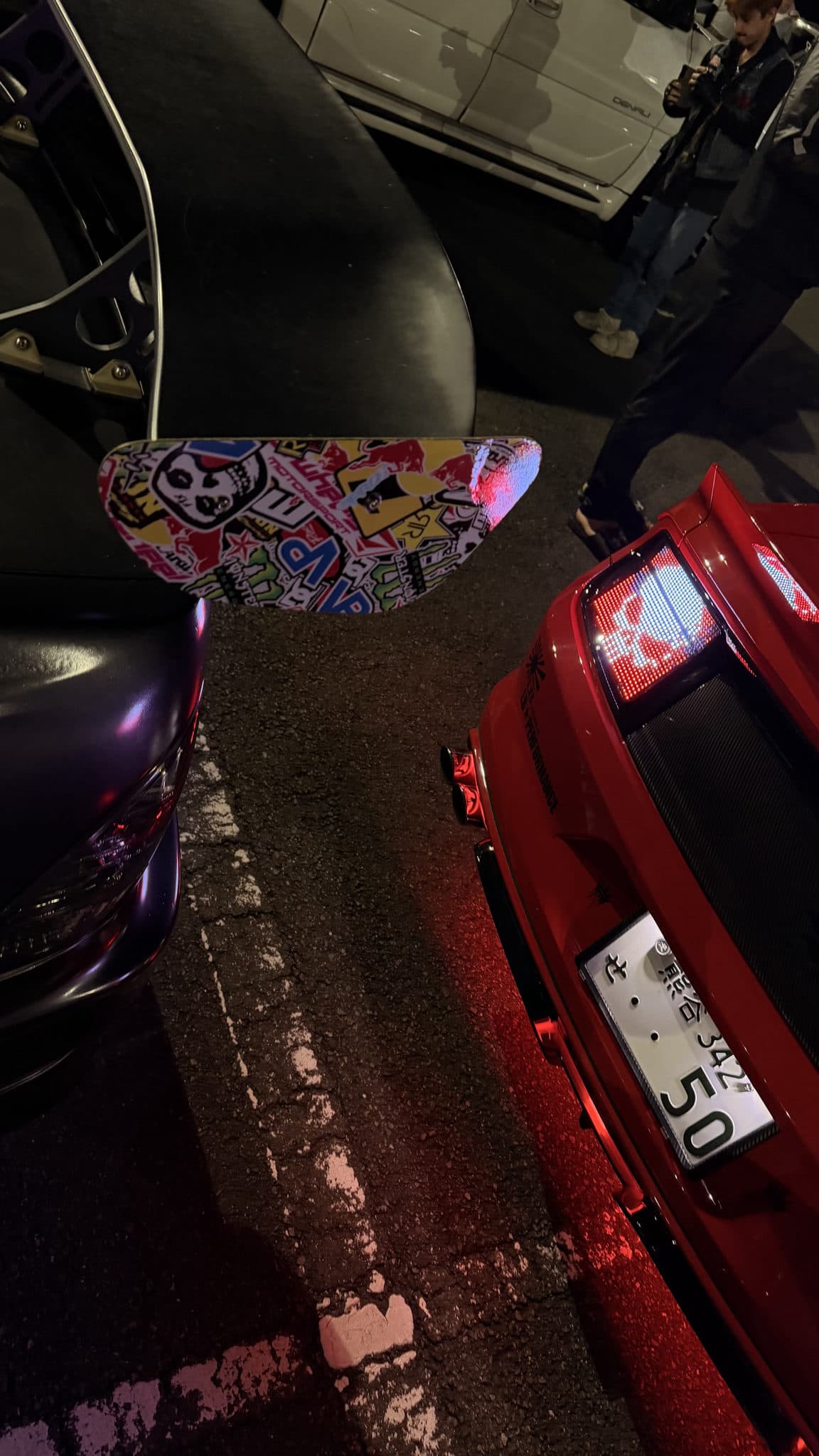 encontro de carros no japão