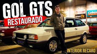 GOL GTS 1990 BRANCO: O Quadrado Mais Raro da VW? (Restauração Completa)