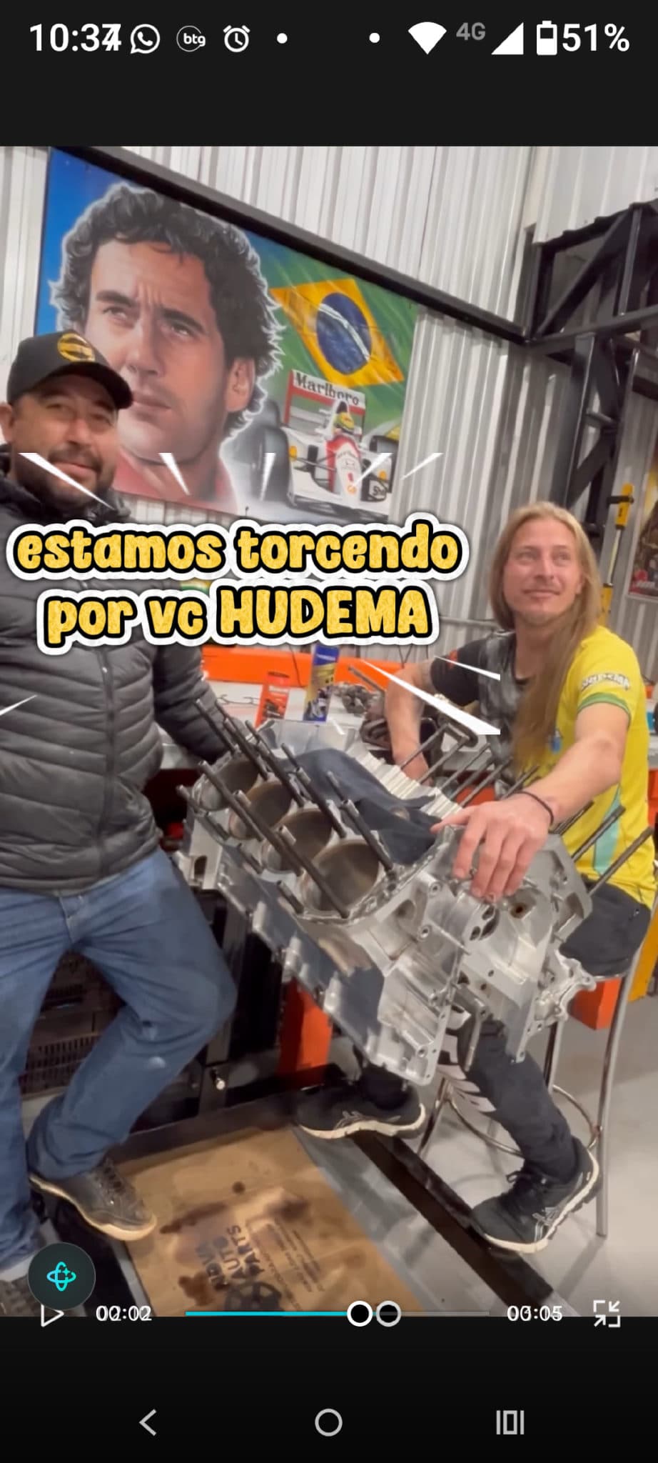 Hudema  vai parar de correr?