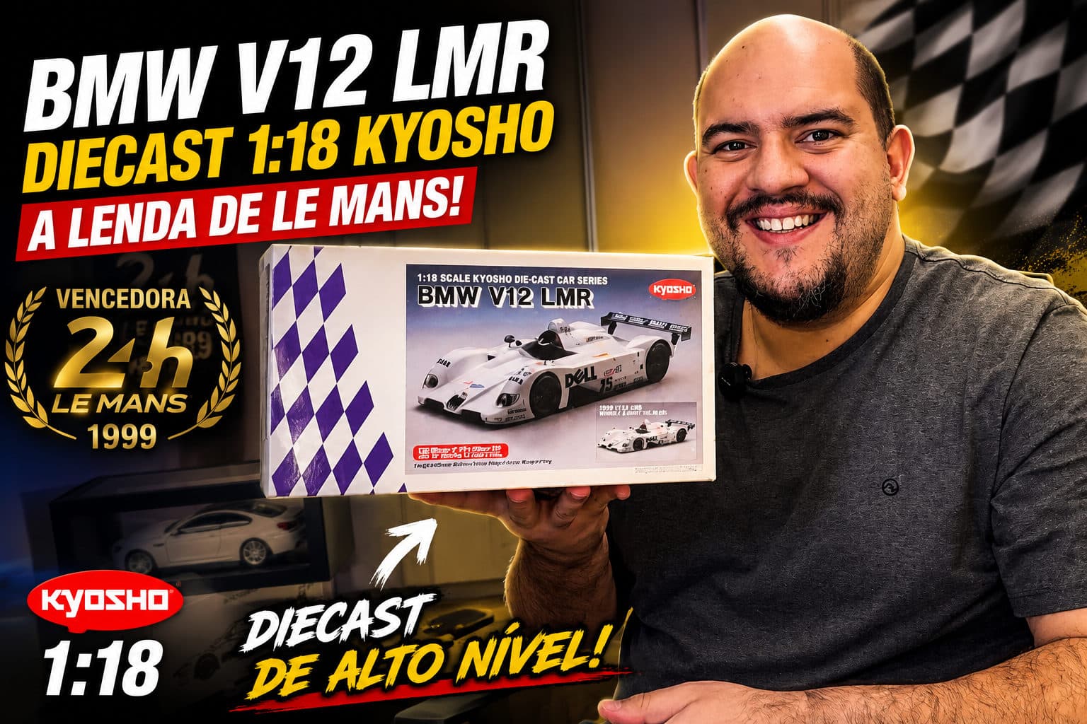 DIECAST BMW V12 LMR KYOSHO