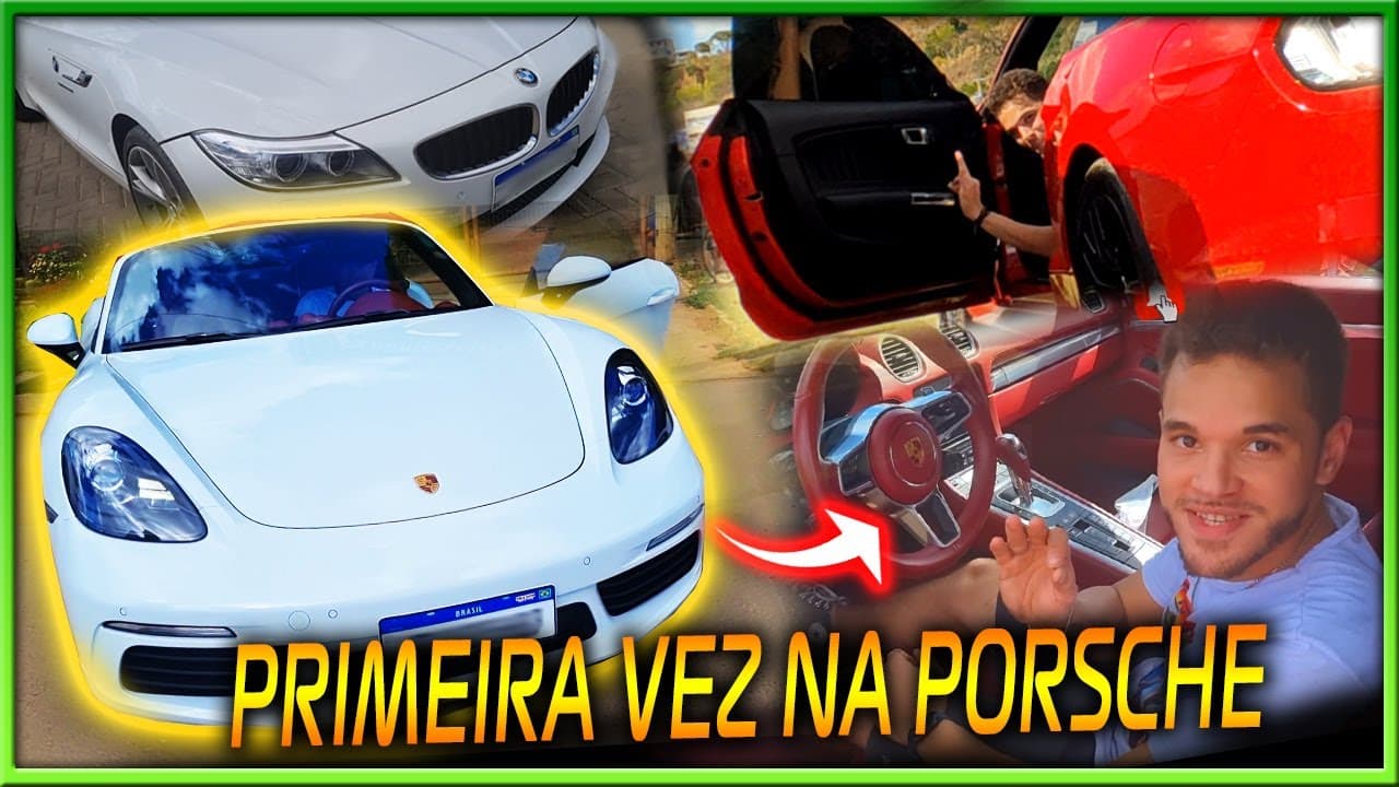 Acelerando Uma porsche pela primeira vez
