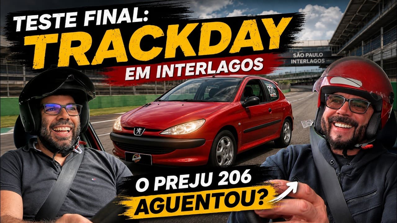 TESTE FINAL: Trackday em INTERLAGOS o Preju 206 AGUENTOU?