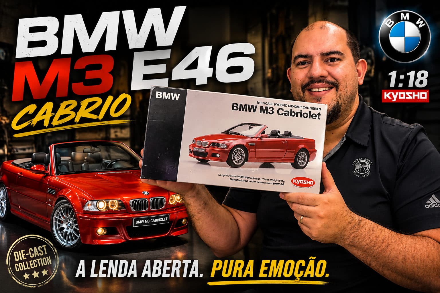 BMW M3 E46 KYOSHO ESCALA 1:18 UNBOXING