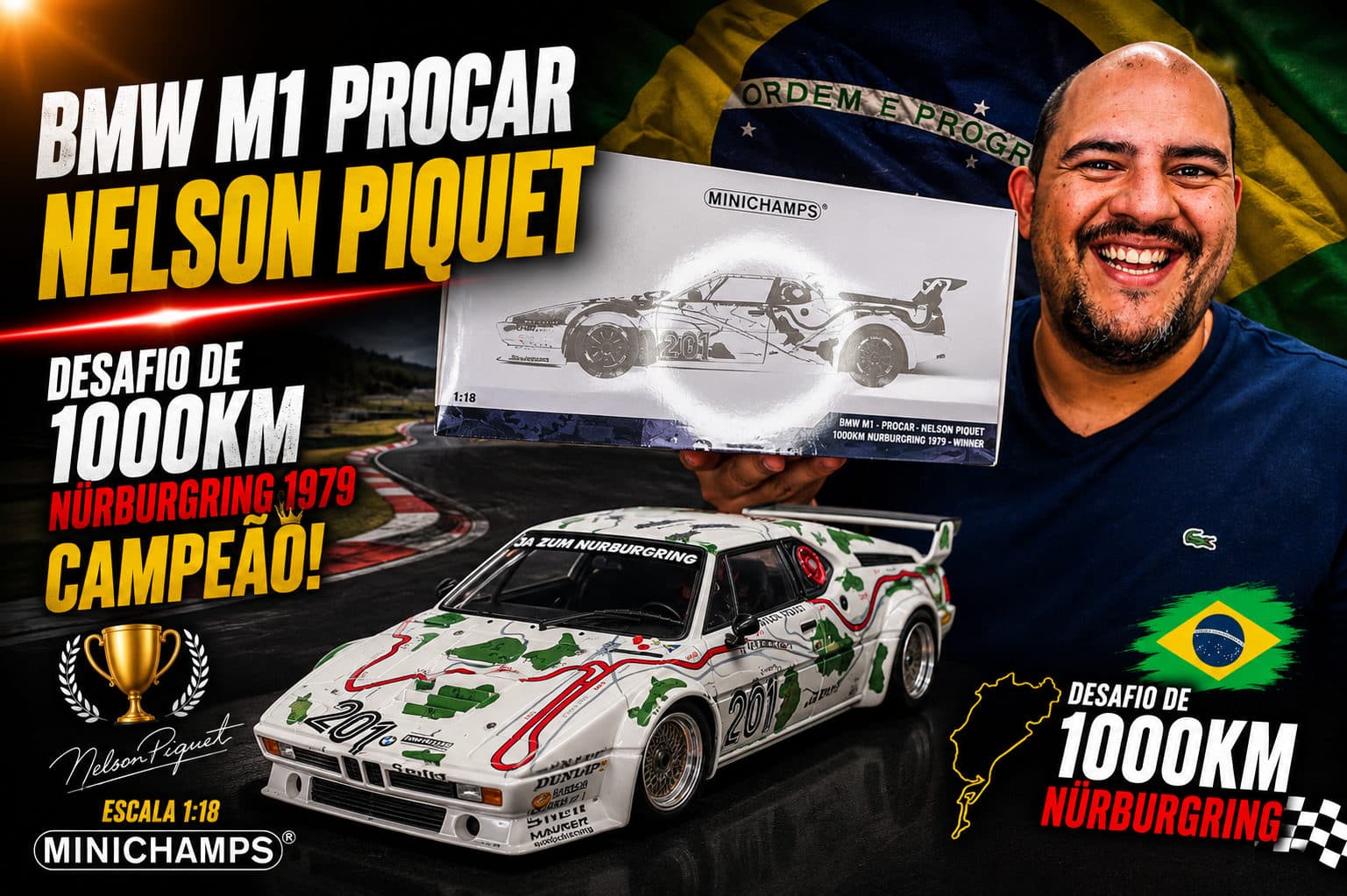 BMW M1 NURBURGRING, CARRO DE NELSON PIQUET