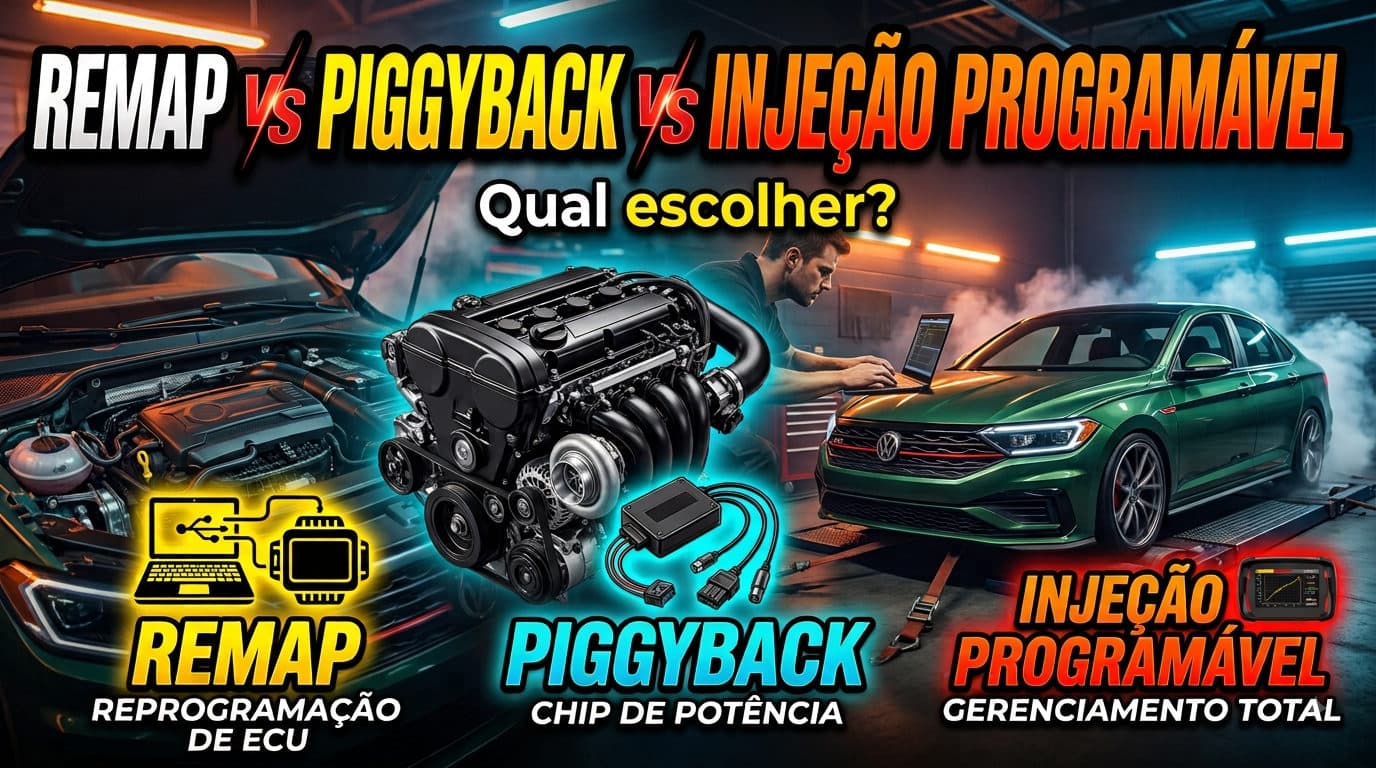 Remap, Piggyback e injeção eletrônica programável, qual a diferença? 🤔