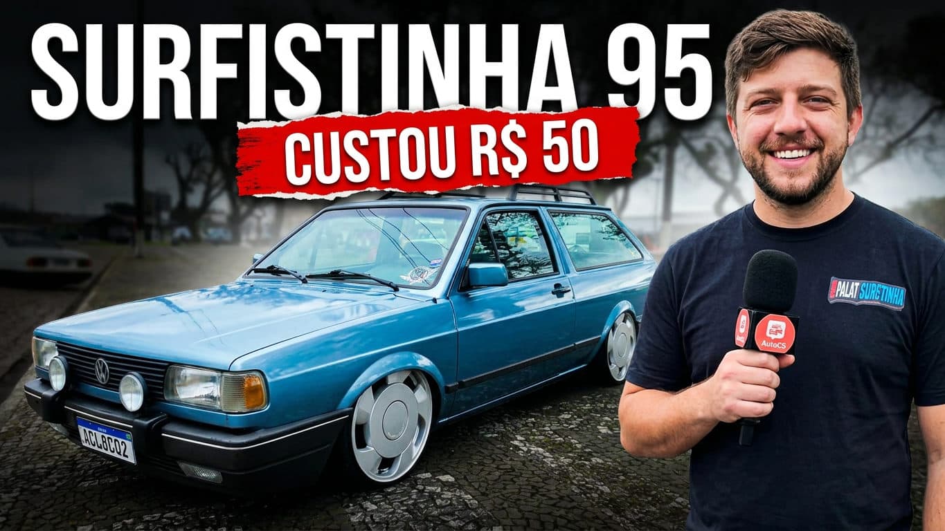 PARATI SURF 1995 GANHA EM RIFA DE R$50! Azul Metálico, Rodas Orbital e Suspensão Slim