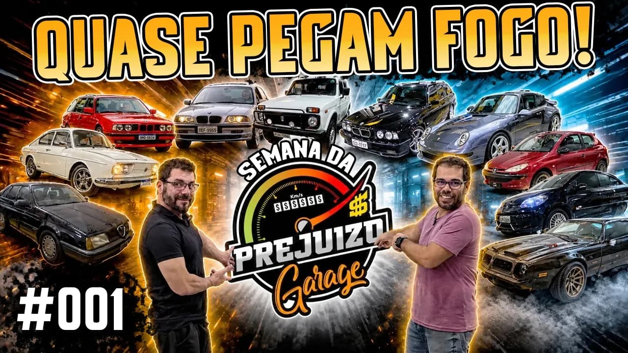 Dois carros da garagem QUASE PEGARAM FOGO - Semana da Prejuízo 001
