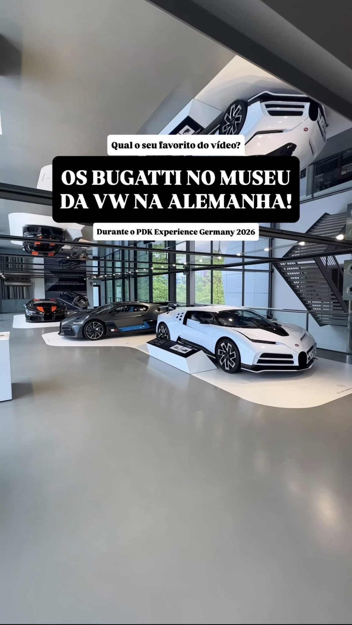 Os BUGATTIs no MUSEU da VW na ALEMANHA!