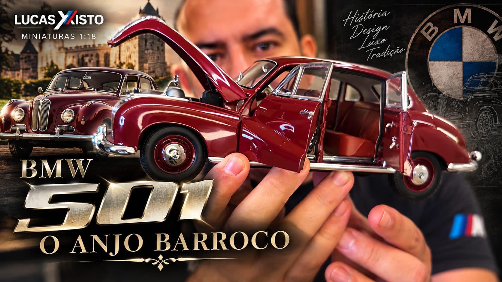 BMW 501  UNBOXING 1:18 auto art, O anjo Barroco