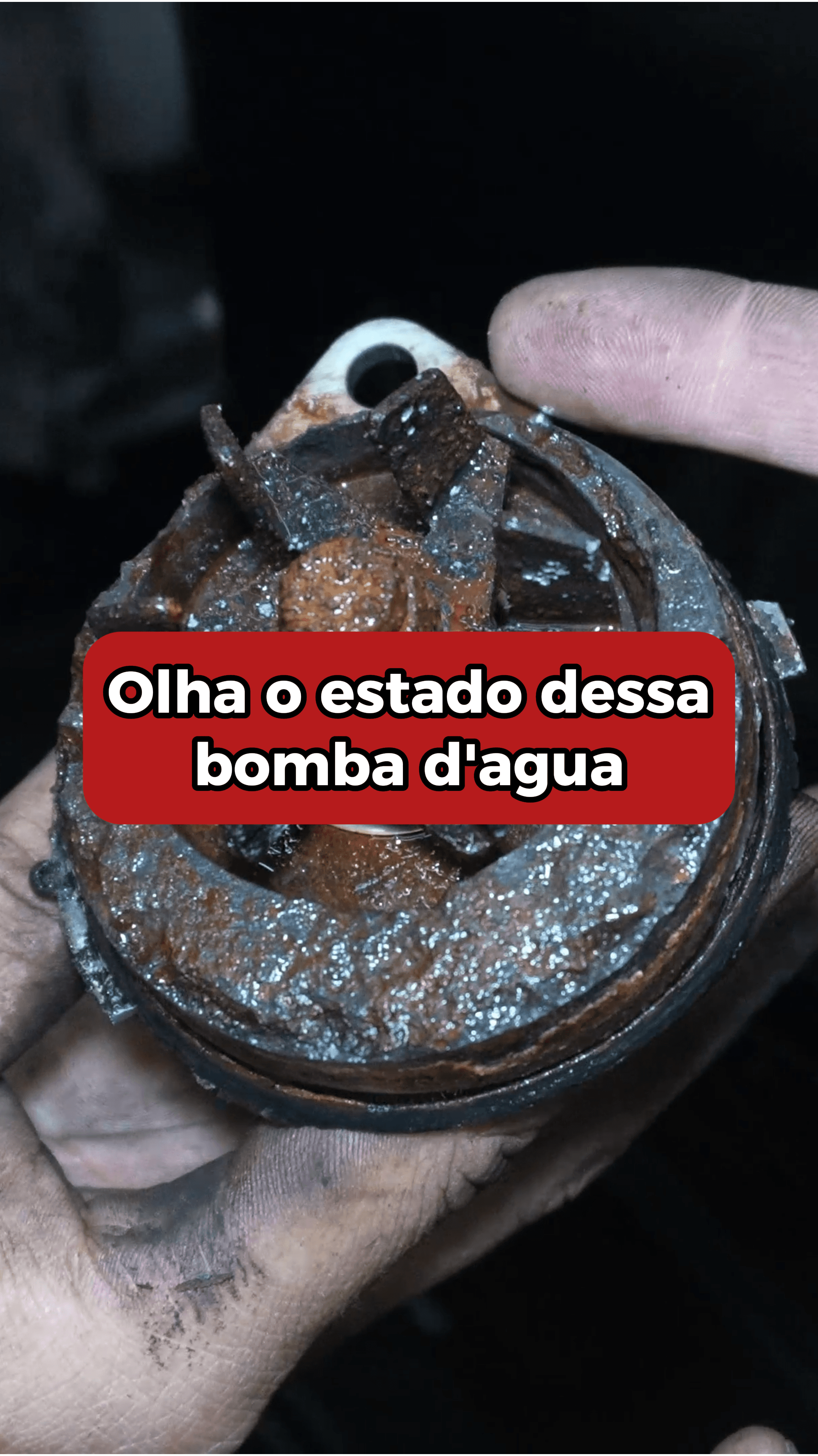 Bomba d'água Peugeot 307 estava PODRE.