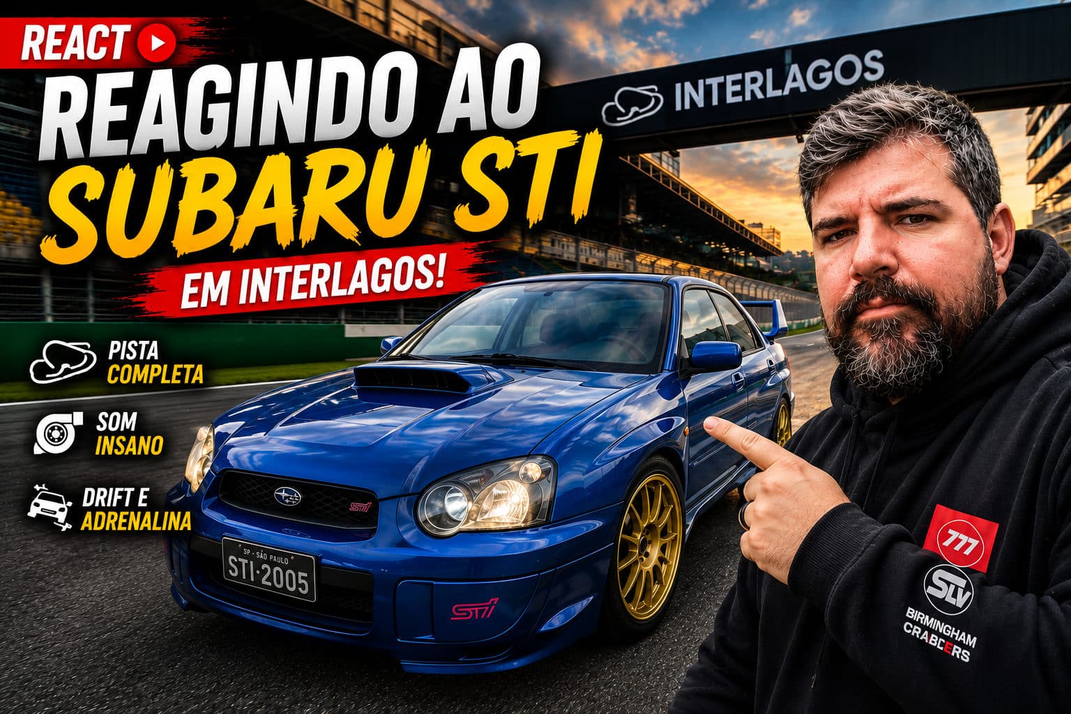 VLOG Track Day SUBARU STI em INTERLAGOS