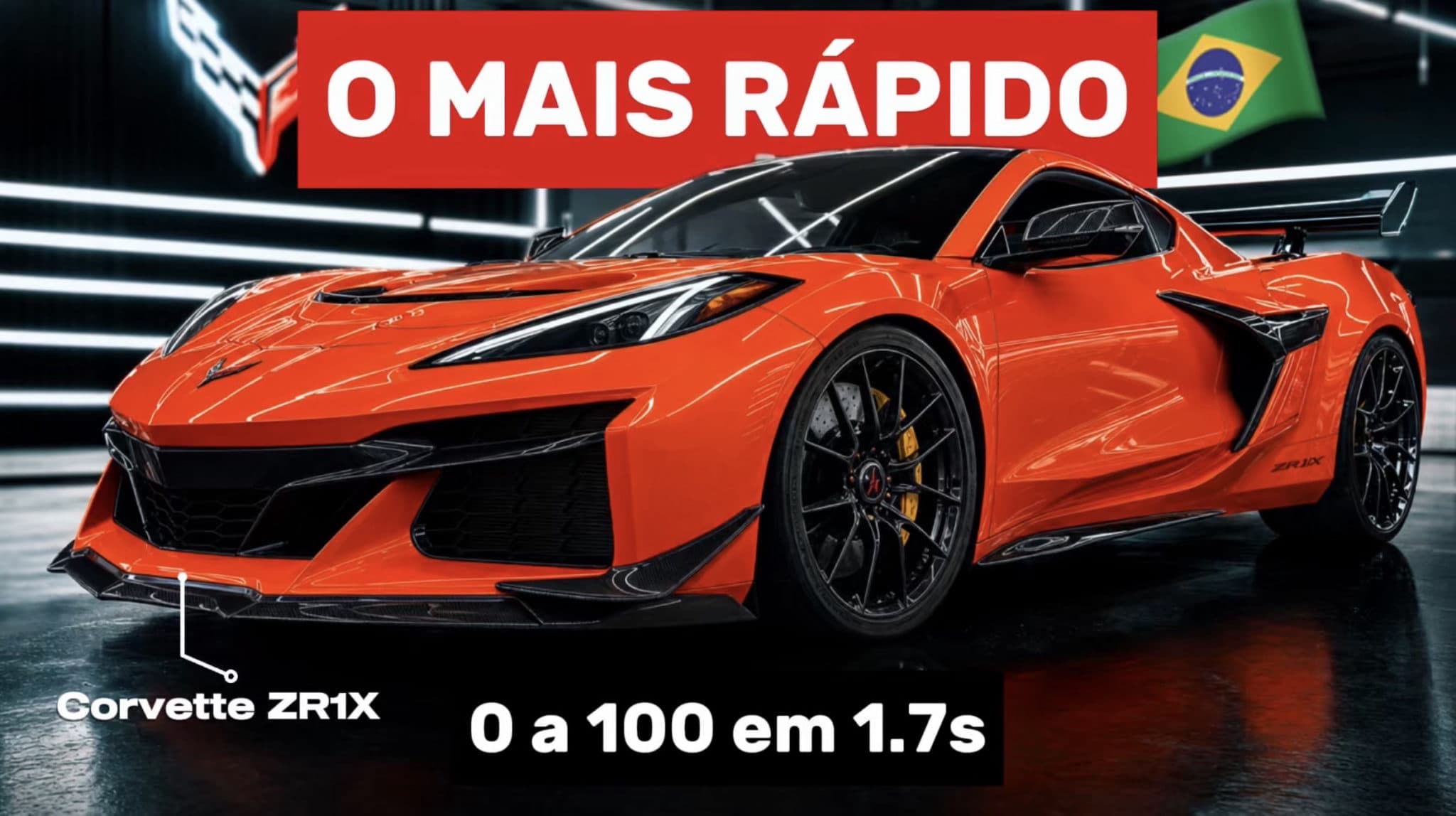 Esse é o único Corvette ZR1X do Brasil