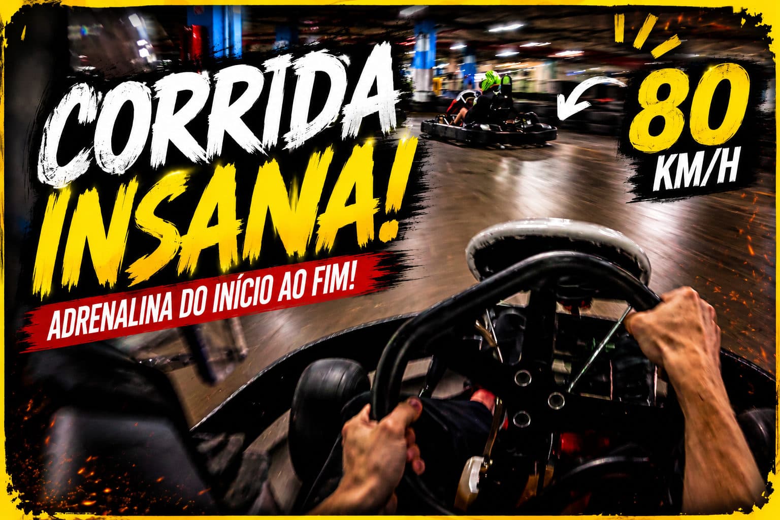 🏁 CORRIDA INSANA DE KART! 🏎️💨 | Disputa até o final a 80 KM/H!