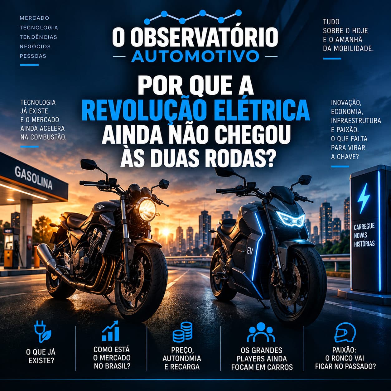 Por que a revolução elétrica ainda chegou às 2 rodas?
