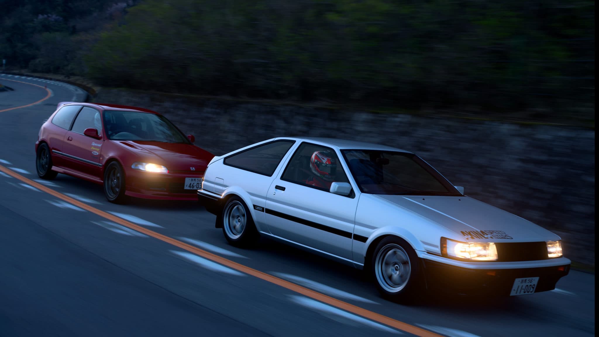 Fotos das corridas do Initial D First Stage