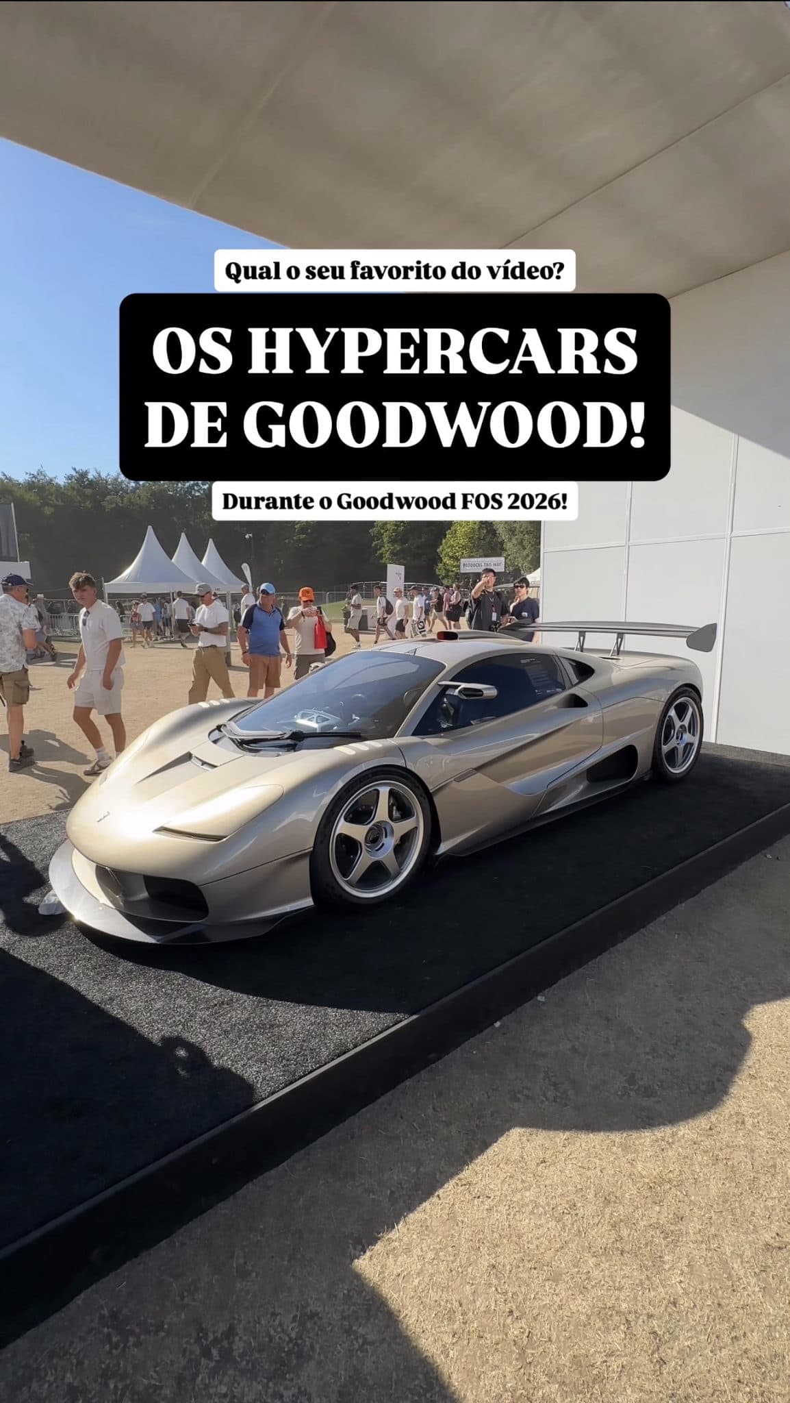Os HYPERCARS do GOODWOOD FOS 2026!