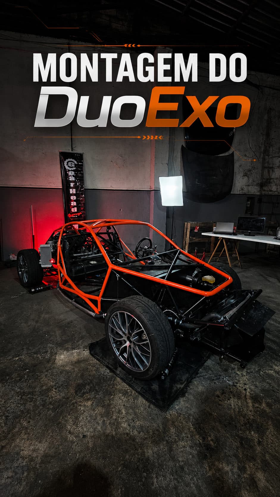 Detalhes finais no chassis 001 do DuoExo
