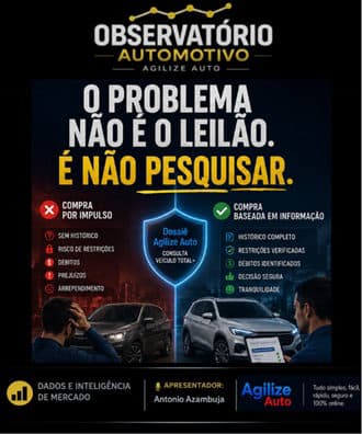 O problema não é comprar um carro de leilão. O problema é comprar um carro sem pesquisar.