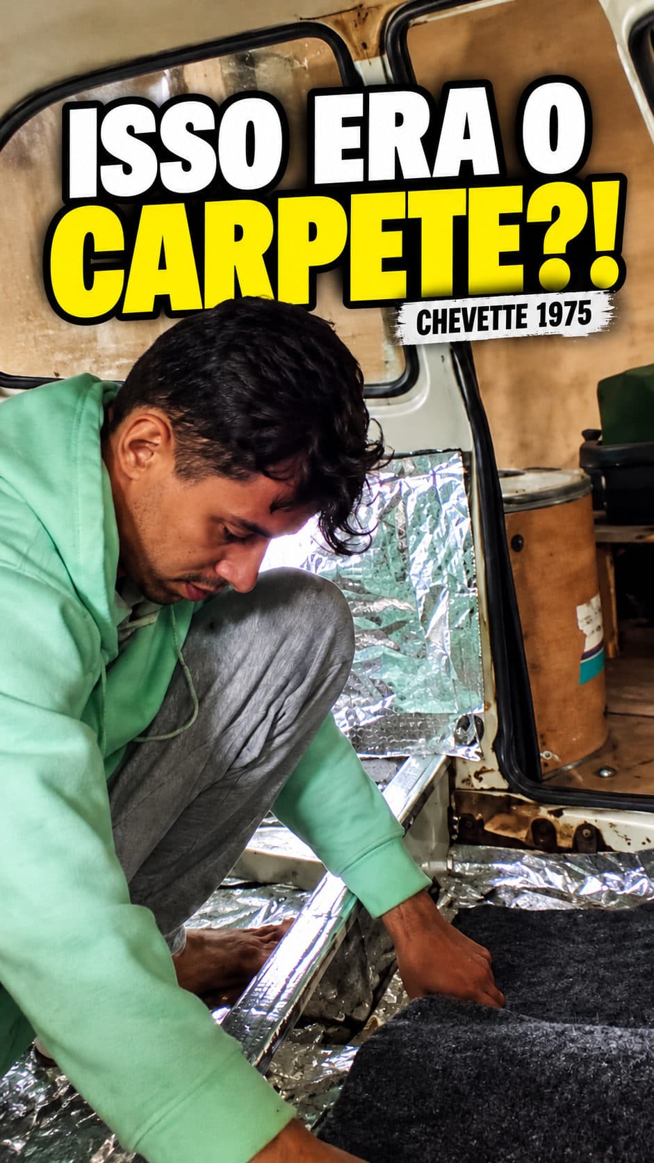 Troquei o carpete do Chevette. Olha essa transformação! 🔥

#Chevette #Chevette1975 #ReformaAutomotiva #CarrosAntigos #ProjetoChevette