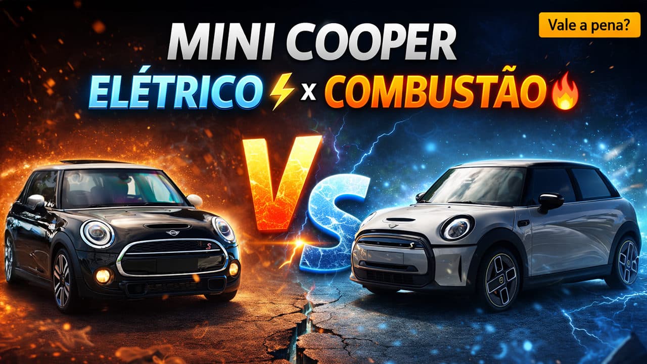 Mini Cooper S: Elétrico vs Combustão