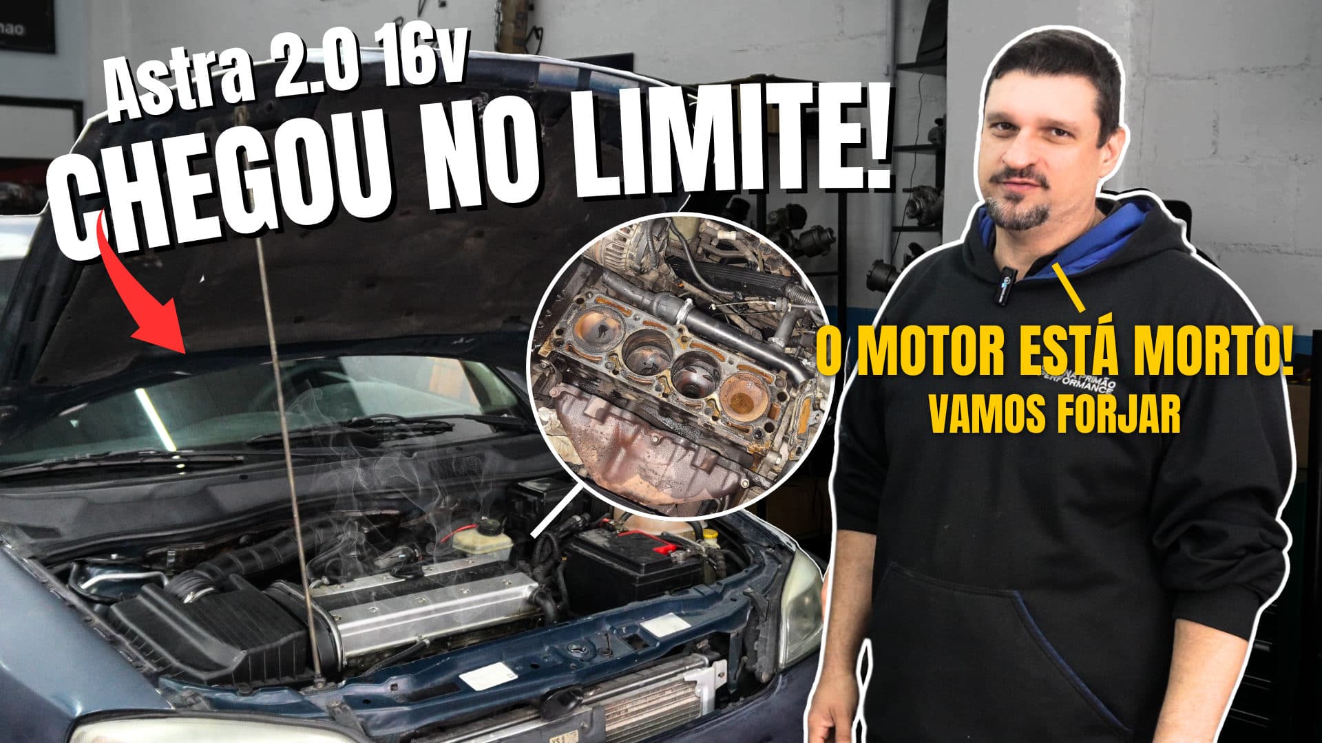 ASTRA 2.0 16V com motor CONDENADO! Vamos montar FORJADO!!