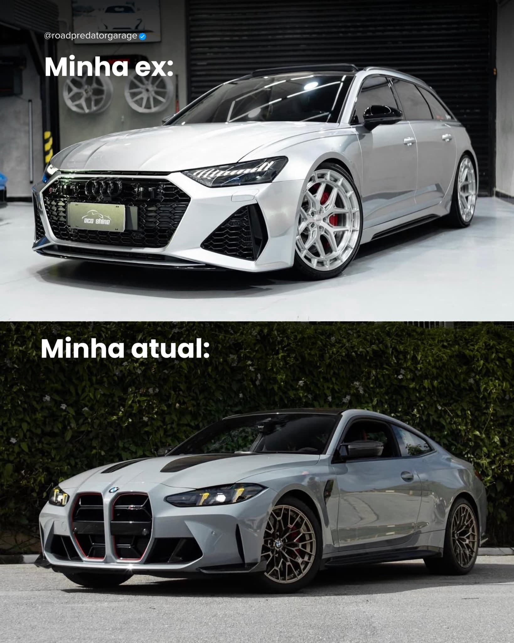 Qual vocês preferem? 

A ex ou atual? Comentem aí