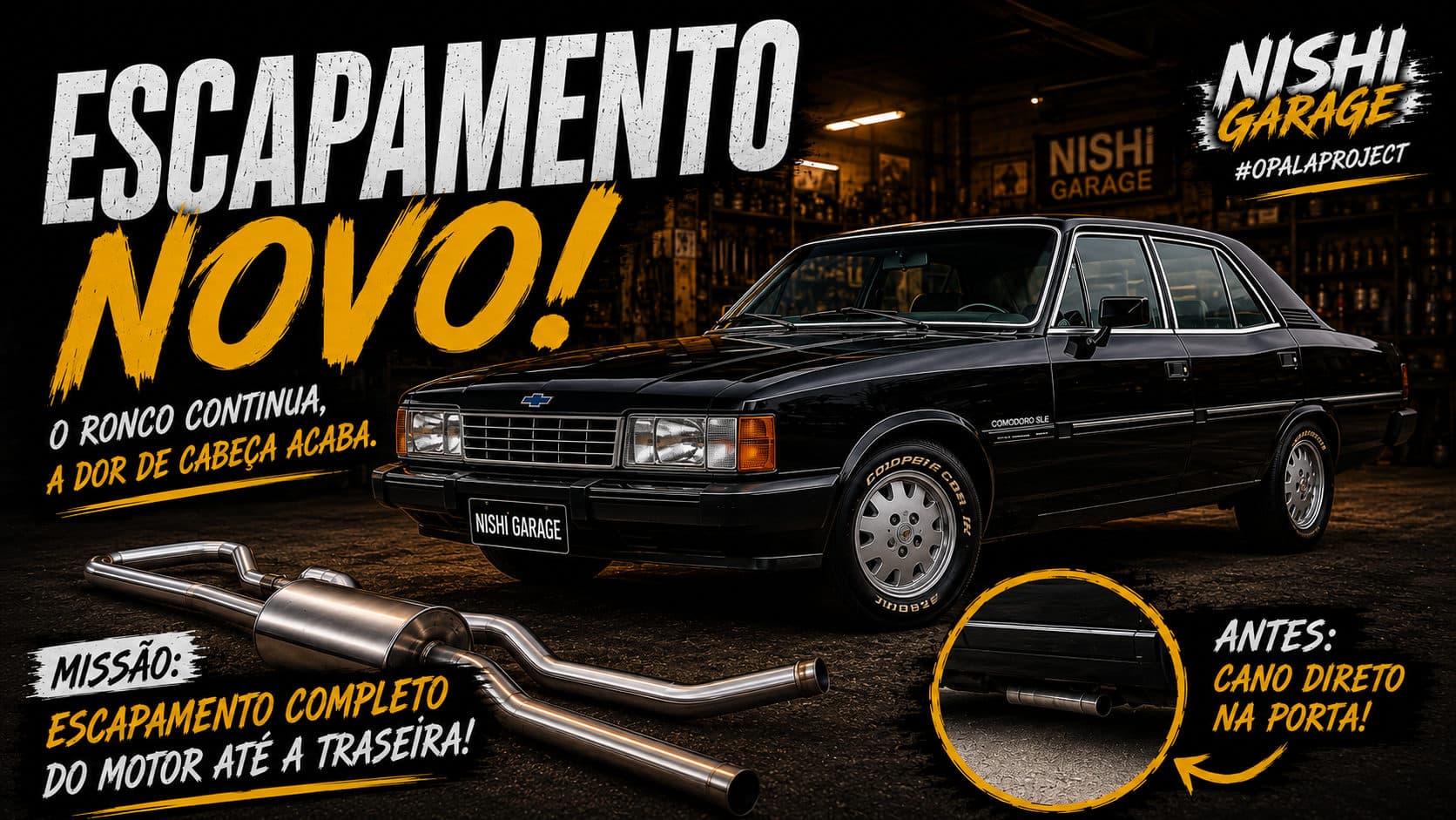 O primeiro problema do Opala Comodoro 1990 (e ele podia parar no pátio)