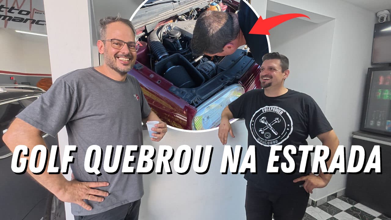 FOMOS VISITAR A OFICINA DO TEZOTTO PERFORMANCE… GOLF QUEBROU NO CAMINHO, QUASE NÃO CHEGAMOS!! 😱