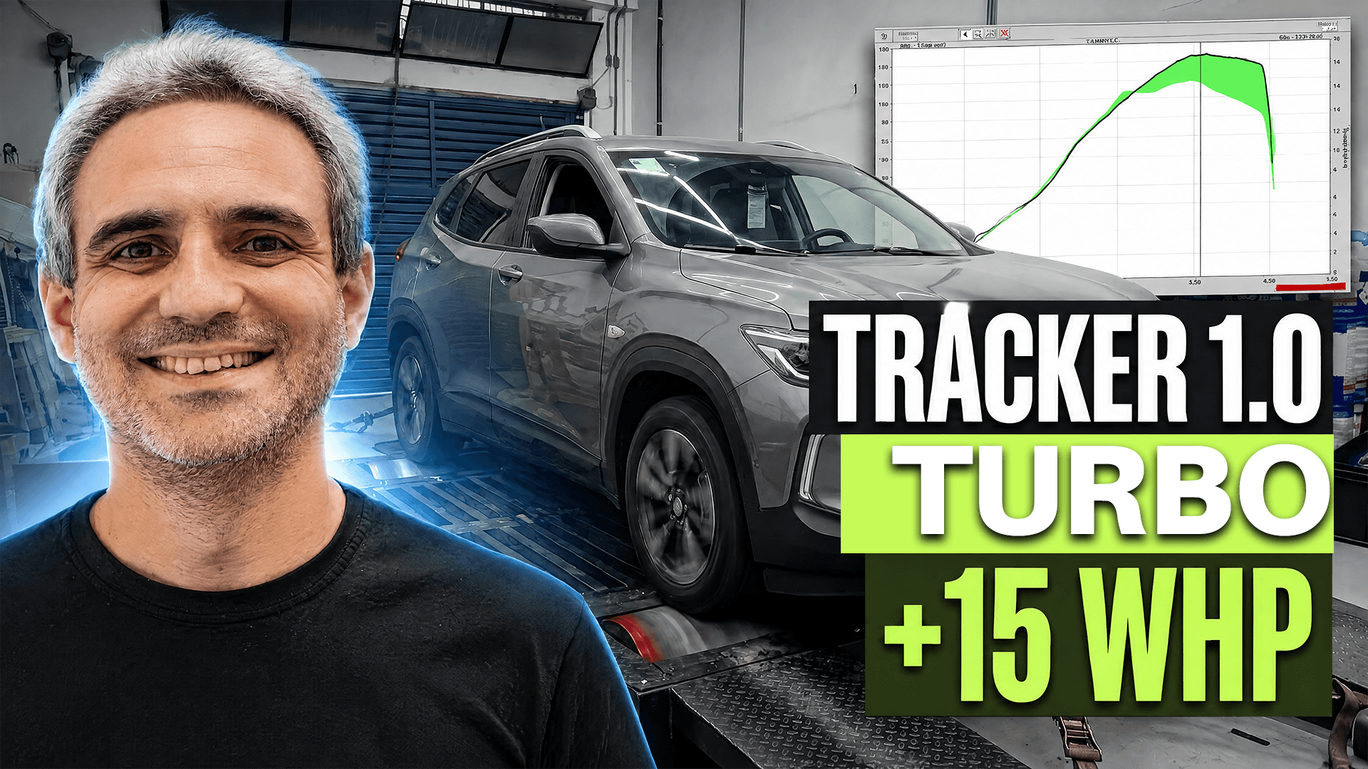 Quanto Ganhou? Tracker 1.0 Turbo com Piggyback, Downpipe e Filtro
