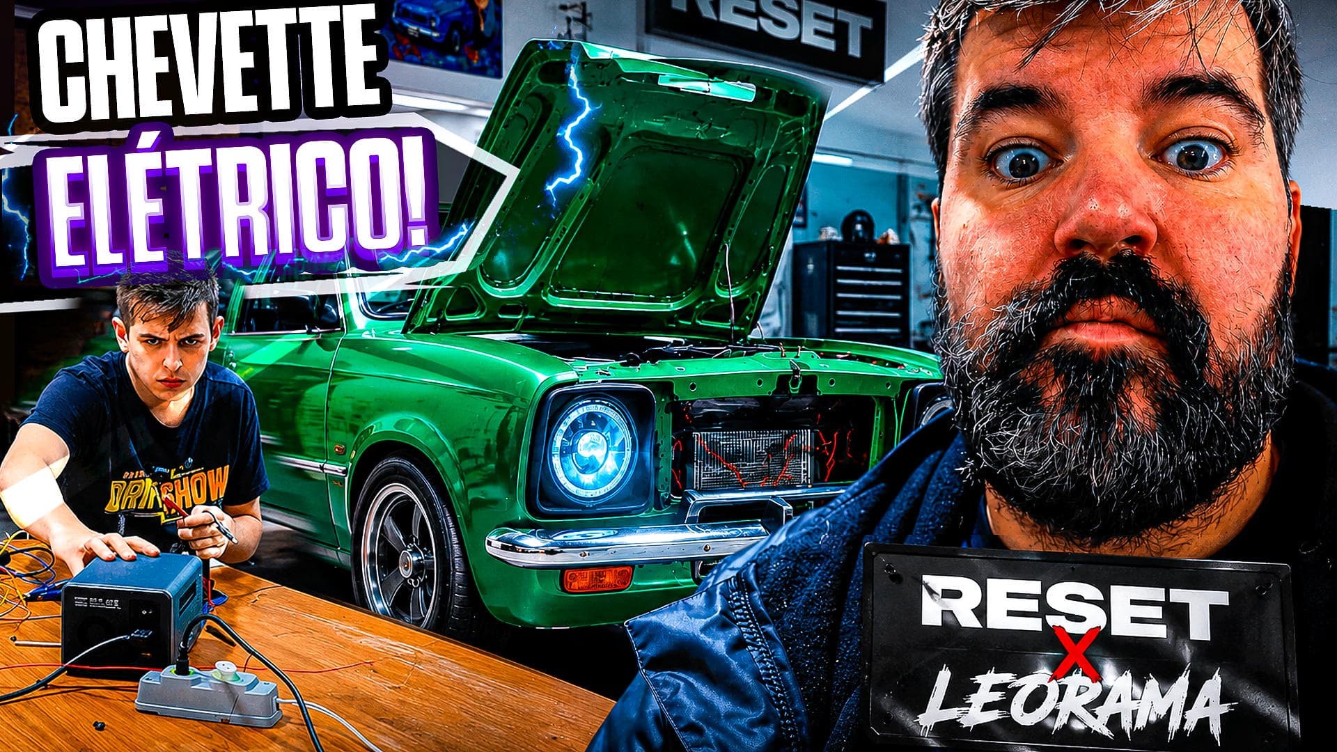 Conheci os Bastidores do Chevette Elétrico do ⁨@Reset-hub⁩ | Vlog Exclusivo