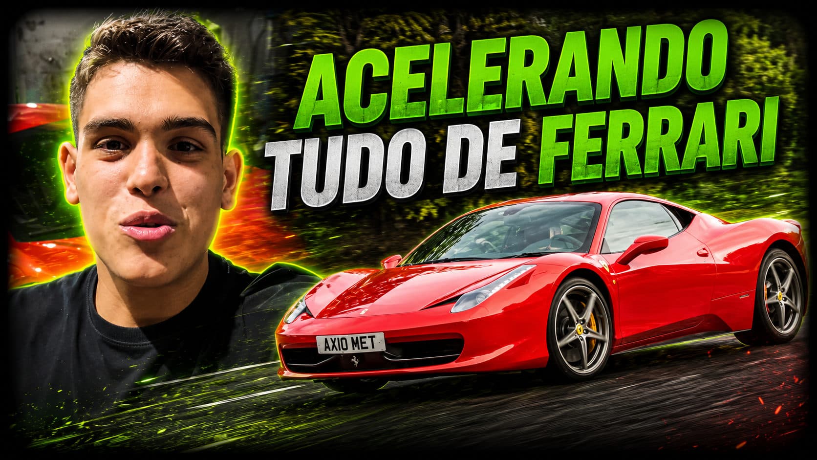 Rolê noturno de FERRARI 458