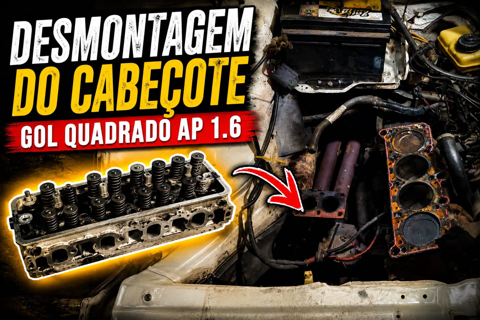 Desmontagem do cabeçote do gol