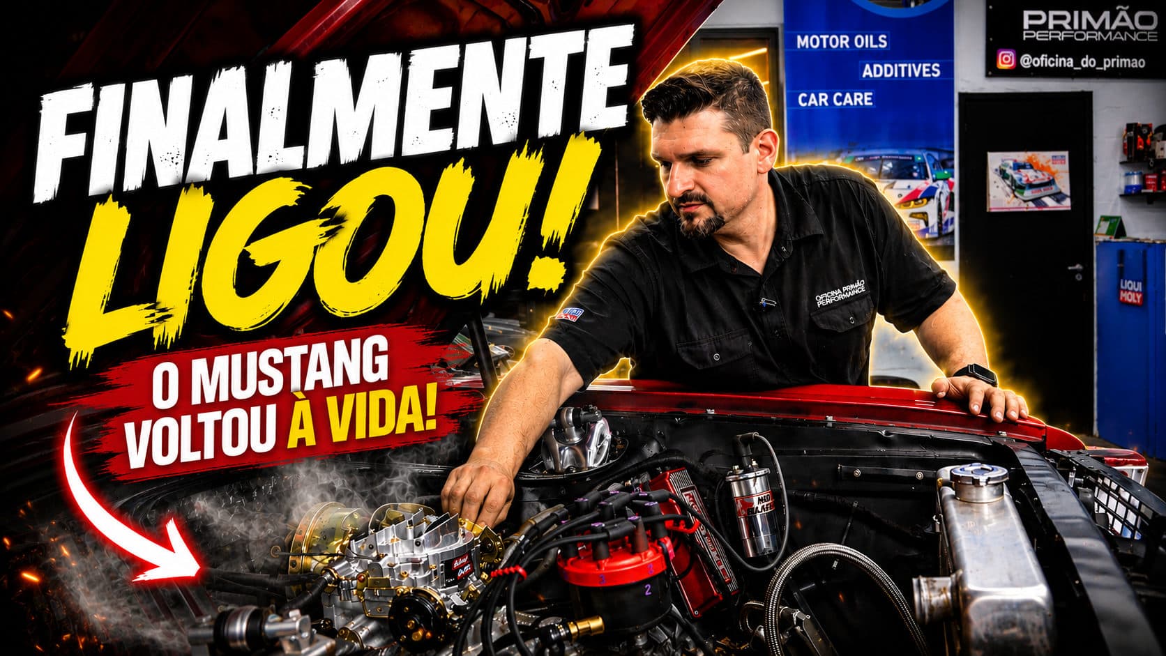 FINALMENTE TENTAMOS LIGAR O MUSTANG... MAS DEU CERTO? 😱🔥