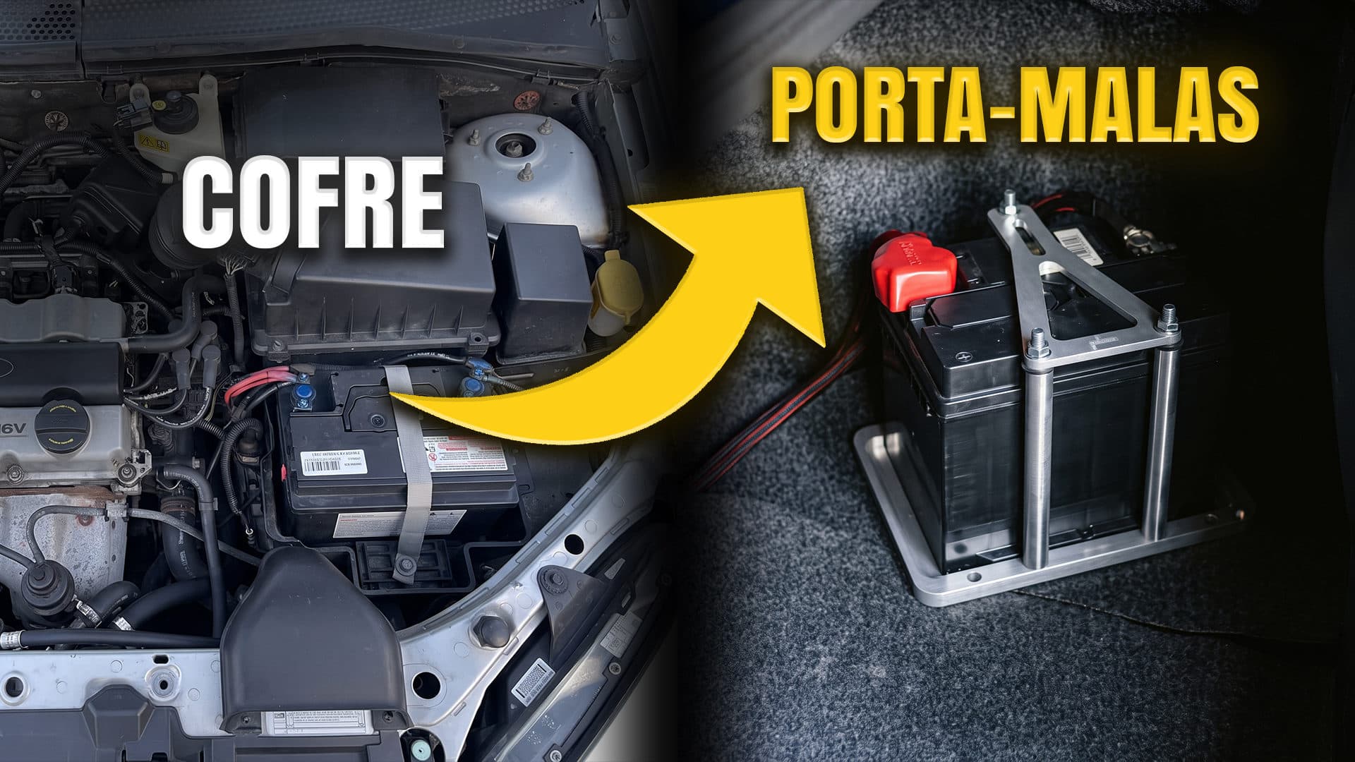 COMO FIXAR A BATERIA NO PORTA-MALAS SEM GAMBIARRA?