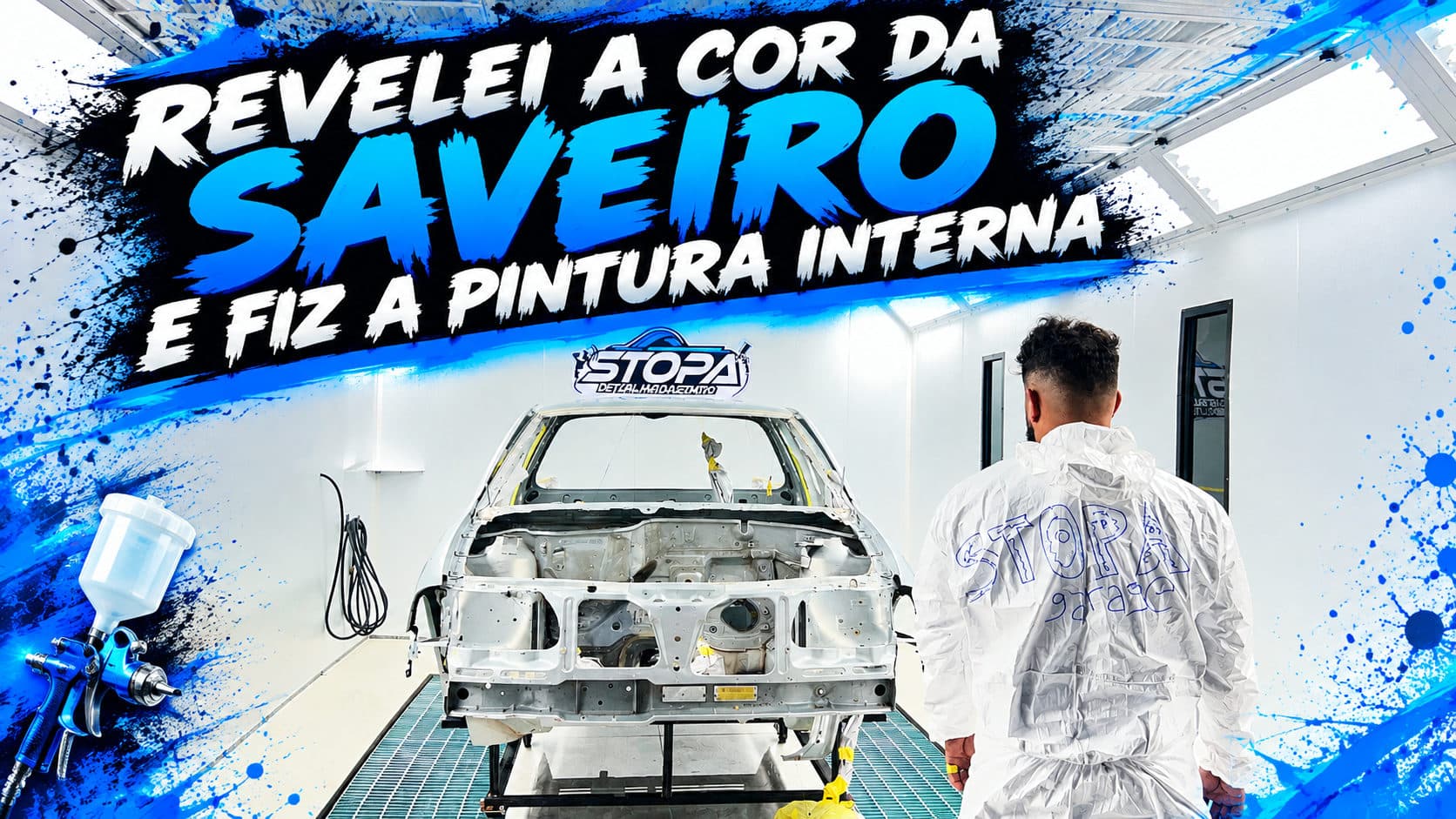 REVELEI A COR DA SAVEIRO E FIZ A PINTURA INTERNA