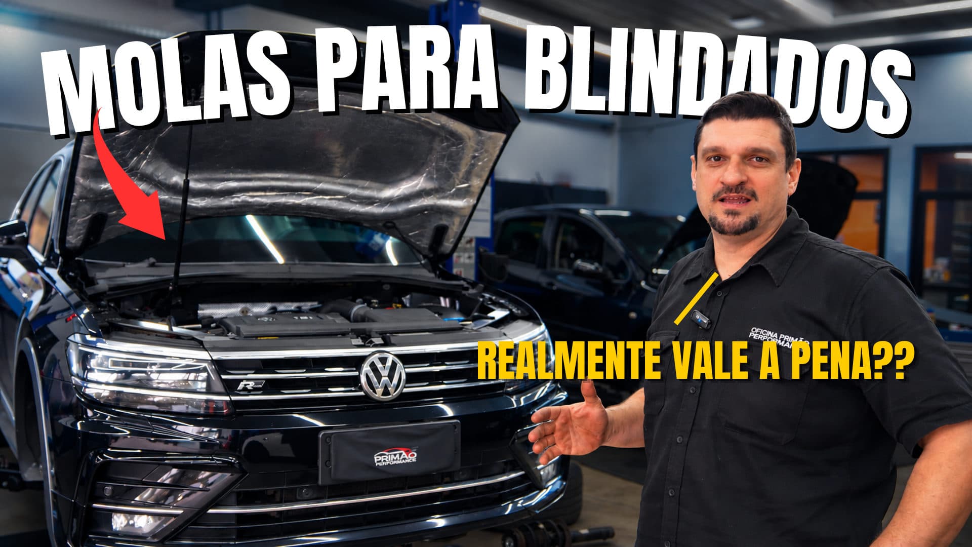 TIGUAN R-LINE BLINDADA: instalamos MOLAS Reforçadas + amortecedores BILSTEIN.