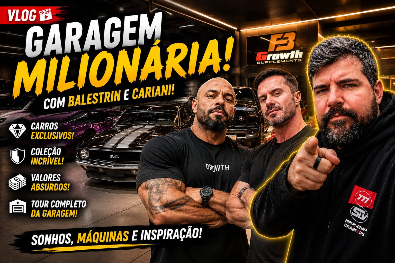 LeoRama REAGE à GARAGEM de 40 MILHÕES com ACF, Cariani e Balestrin!